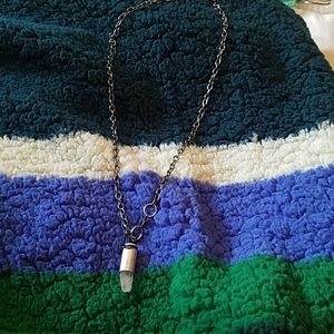 Crystal bullet necklace